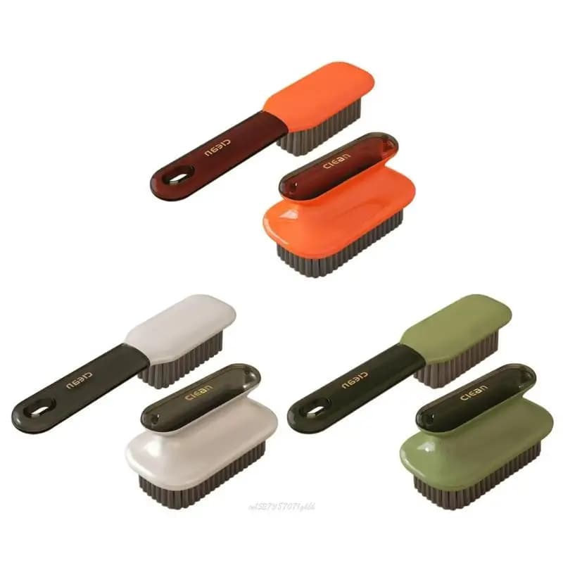 X5XA 2 pezzi spazzole per pulizia scarpe e bucato Set strumenti per rimozione delle macchie per pelli scamosciate