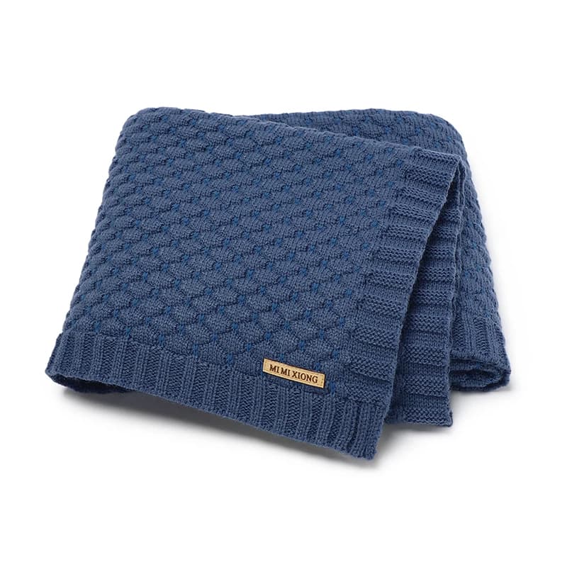 Coperte per bambini calde invernali lavorate a maglia 100 * 80 cm Neonati maschi Ragazze Autunno Passeggino Biancheria da letto Swaddle Wrap Culla Trapunte Coperture a doppio uso