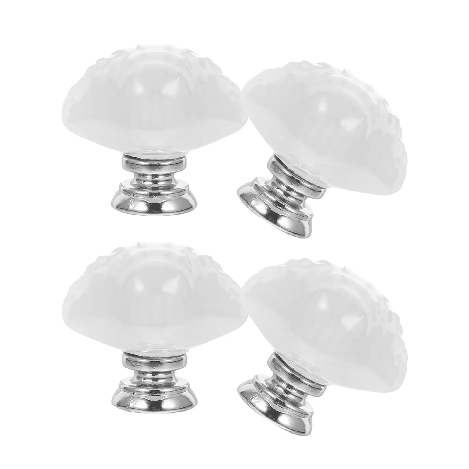 4 Pezzi Maniglie per Mobili in Ceramica a Forma di Conchiglia, Pomelli per Cassetti, Maniglie per Cucina, Armadio, Scrivania, Cassettiera, Libreria, Scarpiera