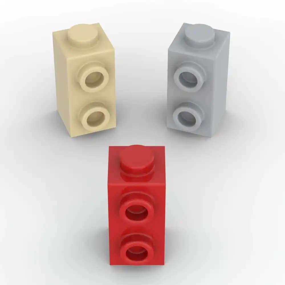 MOC 10PCS 32952 1x1x1 Kit di blocchi di costruzione modificati con borchie sui mattoncini laterali Idea educativa Giocattolo fai da te Per bambini Compleanno Regalo per bambini