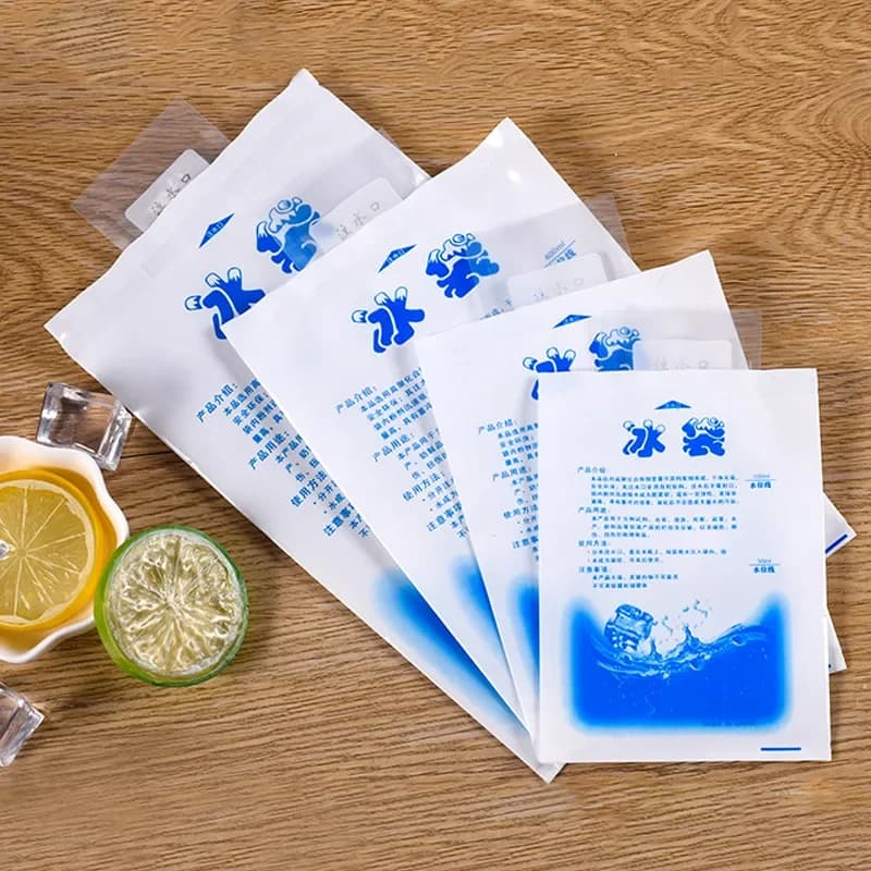 5/10 pezzi riutilizzabile gel impacco di ghiaccio isolato impacco di ghiaccio freddo secco gel sacchetto di raffreddamento cibo fresco impacco di ghiaccio scatola di pranzo cibo in scatola vino medico
