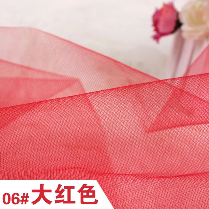 Middle Hard Tulle Mesh Fabric For Wedding Dress Cloth Mosquito Net Fabric DIY Sewing Pettiskirt Veil Ball Gown Tutu Per meter