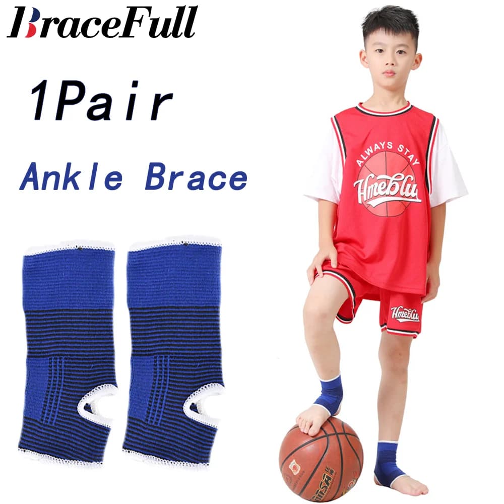 1 Paio di Supporti per Caviglia per Bambini, Supporto per Arco Plantare, Manicotti Compressivi Lavorati a Maglia, Protezione Sportiva per Ragazzi