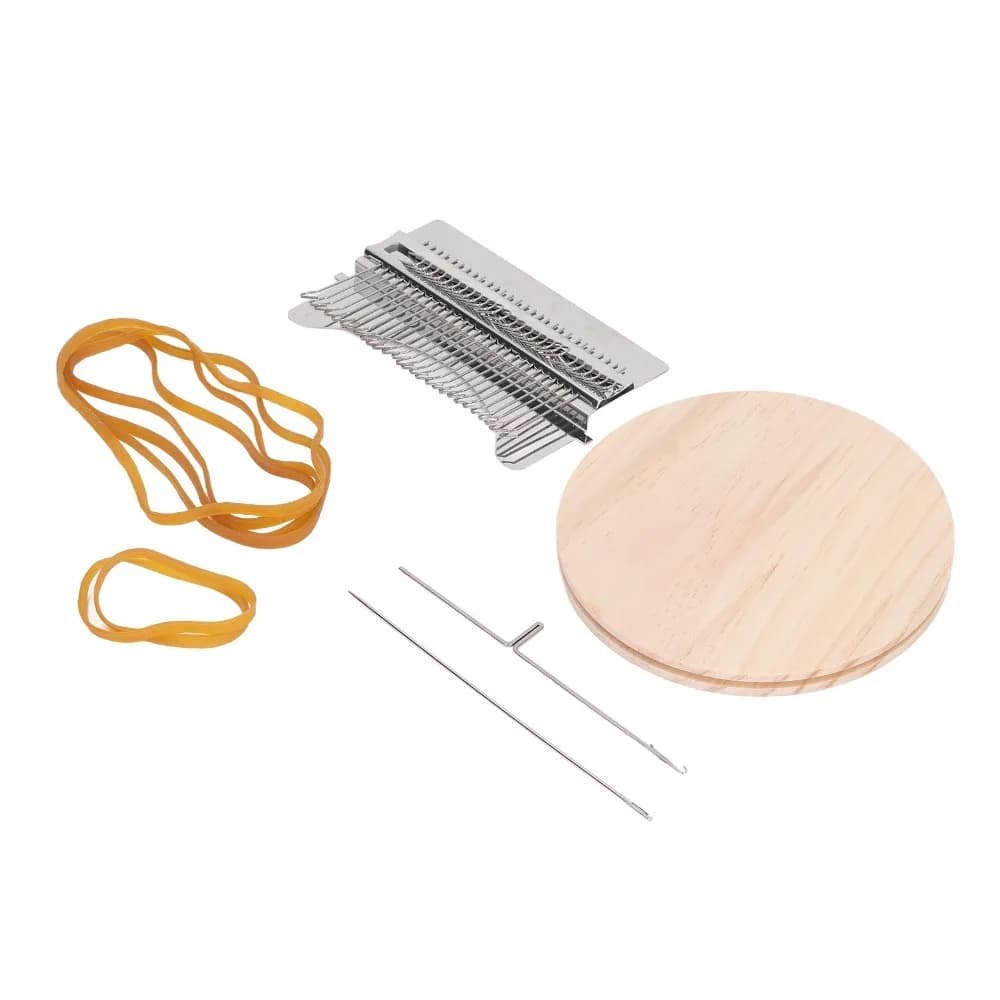 Easy Operate Mini Size Knitting Machine Portable 28 Needles Weaving Loom Handmade Compact Craft Machine Small Projects