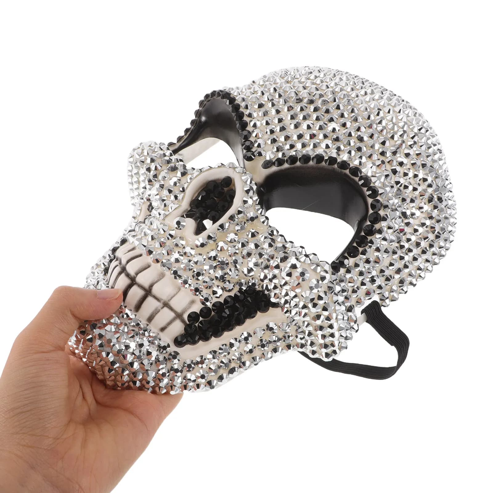 Rhinestone Skull Mask Full Face Half Cosplay Halloween Party Costume Masquerade Mask For Adults Women Men