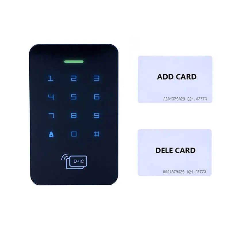 Scheda a doppia frequenza Controllo accessi autonomo Tastiera touch IP67 impermeabile esterna Compatibile con scheda ID/IC/NFC 10000 utenti