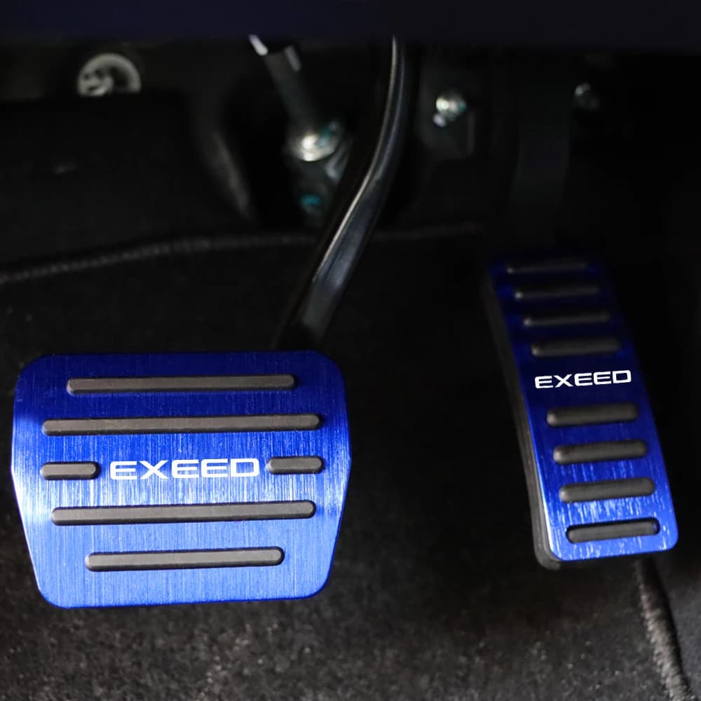Copri Pedali in Lega di Alluminio per Chery EXEED LX 2018-2024, Antiscivolo, per Freno e Acceleratore, Accessori Auto