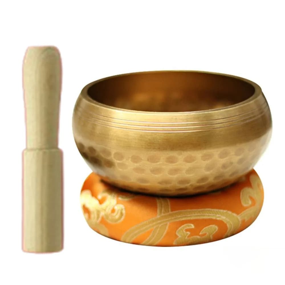 Nepal Tibetan Singing Bowl Set Buddha Multi-size Meditation Chanting Bowl Wooden Striker Soft Cushion Tibet Buddha Sound Bowl