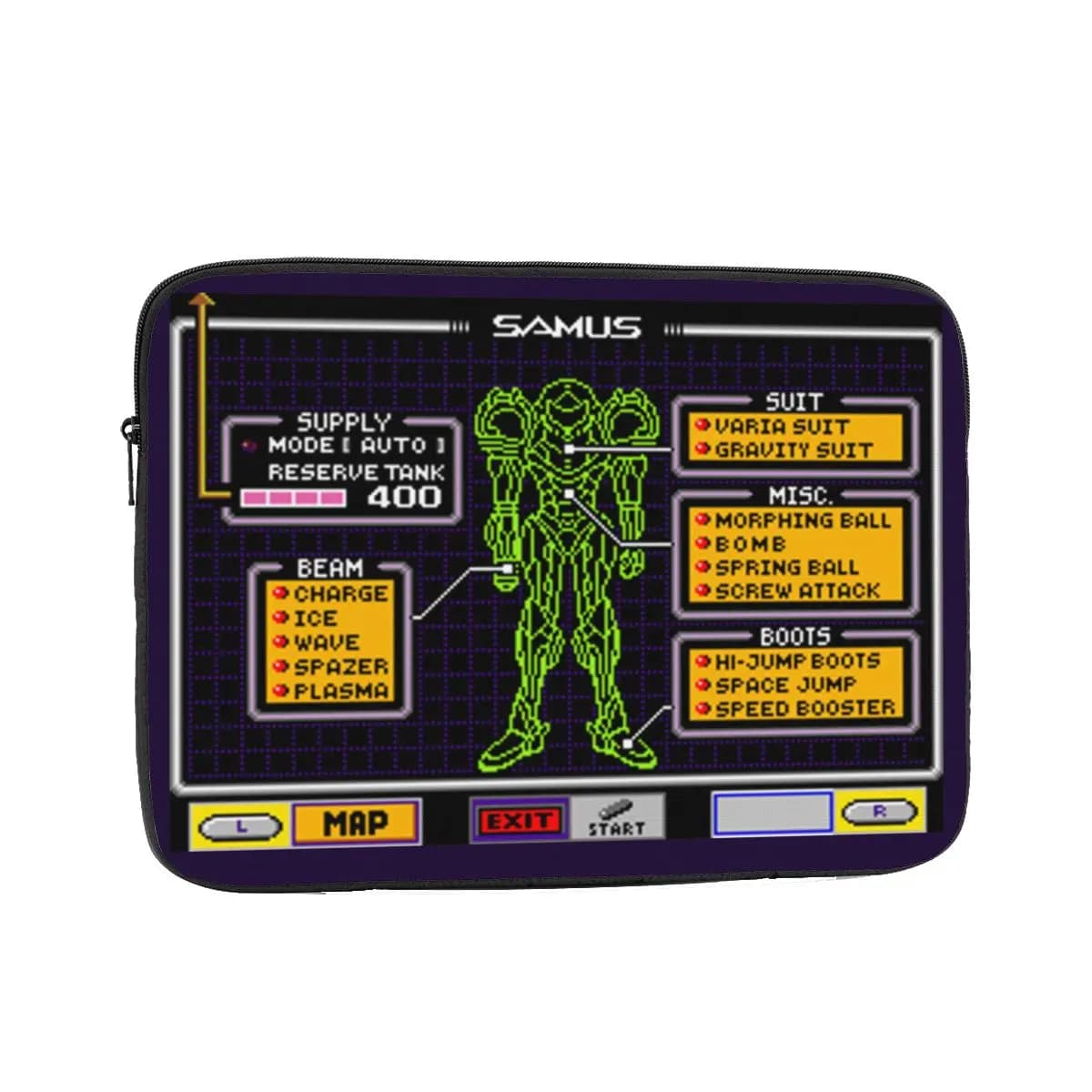 Custodia per laptop Liner 10 12 13 15 Custodia per notebook da 17 pollici Custodia antiurto per tablet Metroids Samus