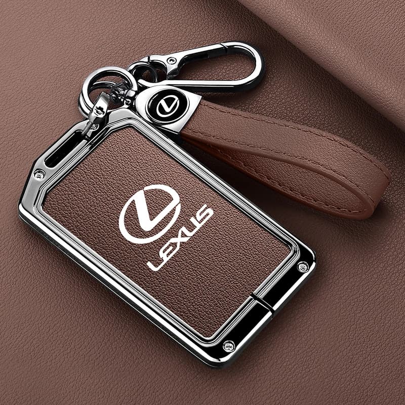 Adesivi per Auto 2025: Custodia Protettiva in Lega di Zinco e Pelle per Chiave Remota NFC Auto Lexus F Sport ES LM GS IS NX RX LX LS RX300 Styl