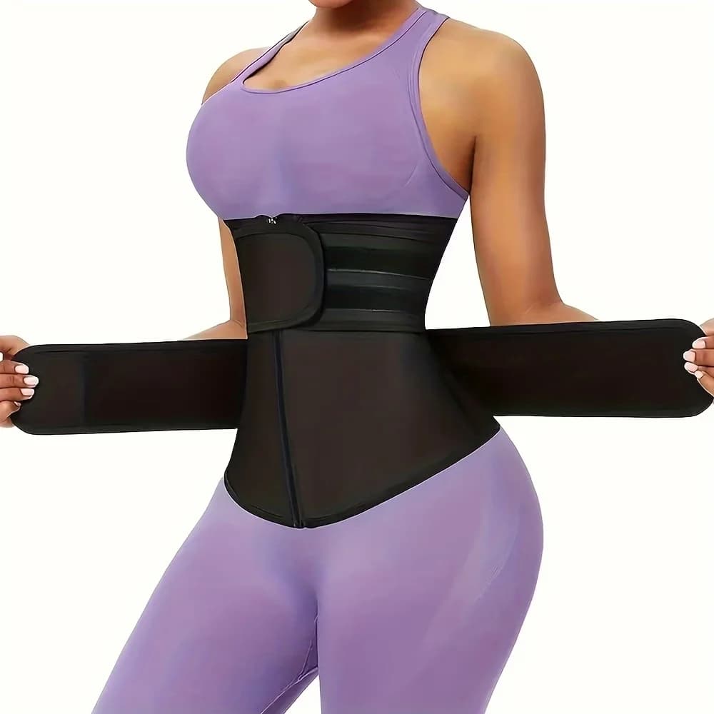 Modeling Belt with Double Belt and Strap Closure, Compression Counting Guaina, Intimo and Woman Modeling