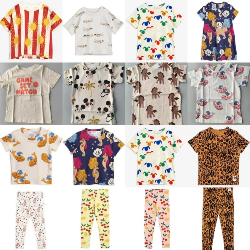 Disponibile: T-shirt a maniche corte e pantaloncini per bambina con stampa integrale a fragole, vestito carino per bambina.