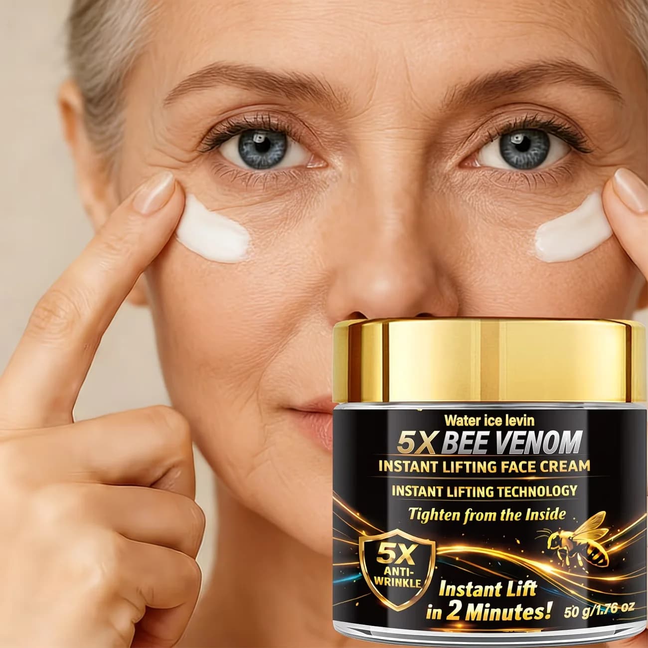 Bee Venom Retinol Face Cream, Hydrating Collagen Formula for Firming & Anti-Aging Skin