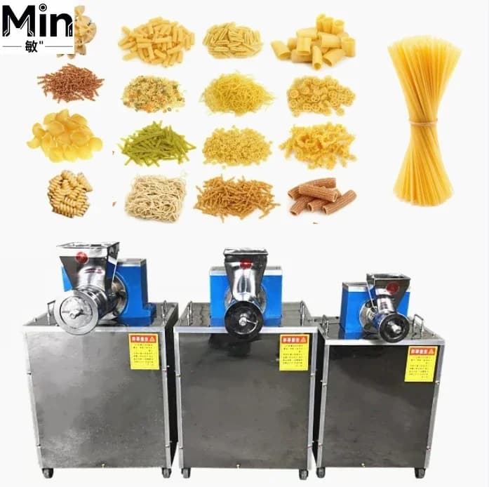 Low Price Commercial Pasta Maker, Mini Grain Product Machine for Italian Spaghetti, Corn Macaroni & Farfalle Making