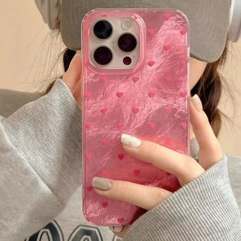 Custodia per telefono colorata Graffiti Love Heart per iPhone 17 16 15 14 13 12 11 Pro Max XS XR 16 15 14 7 8 Plus Copertura paraurti antiurto