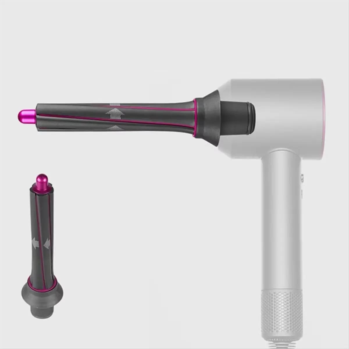 Accessori per Asciugacapelli A03V, Ugello Automatico per Arricciare i Capelli, Accessori per Asciugacapelli Dyson, Pettine Cilindrico Modellante