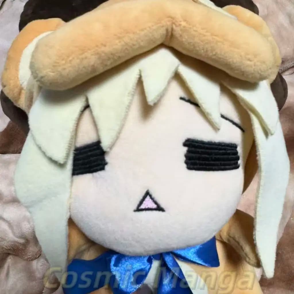 Fate Saber Artoria Pendragon King Arthur Anime Cartoon Figure Sitting Posture Idol Plushies Halloween Birthday Pillow Fans Gift