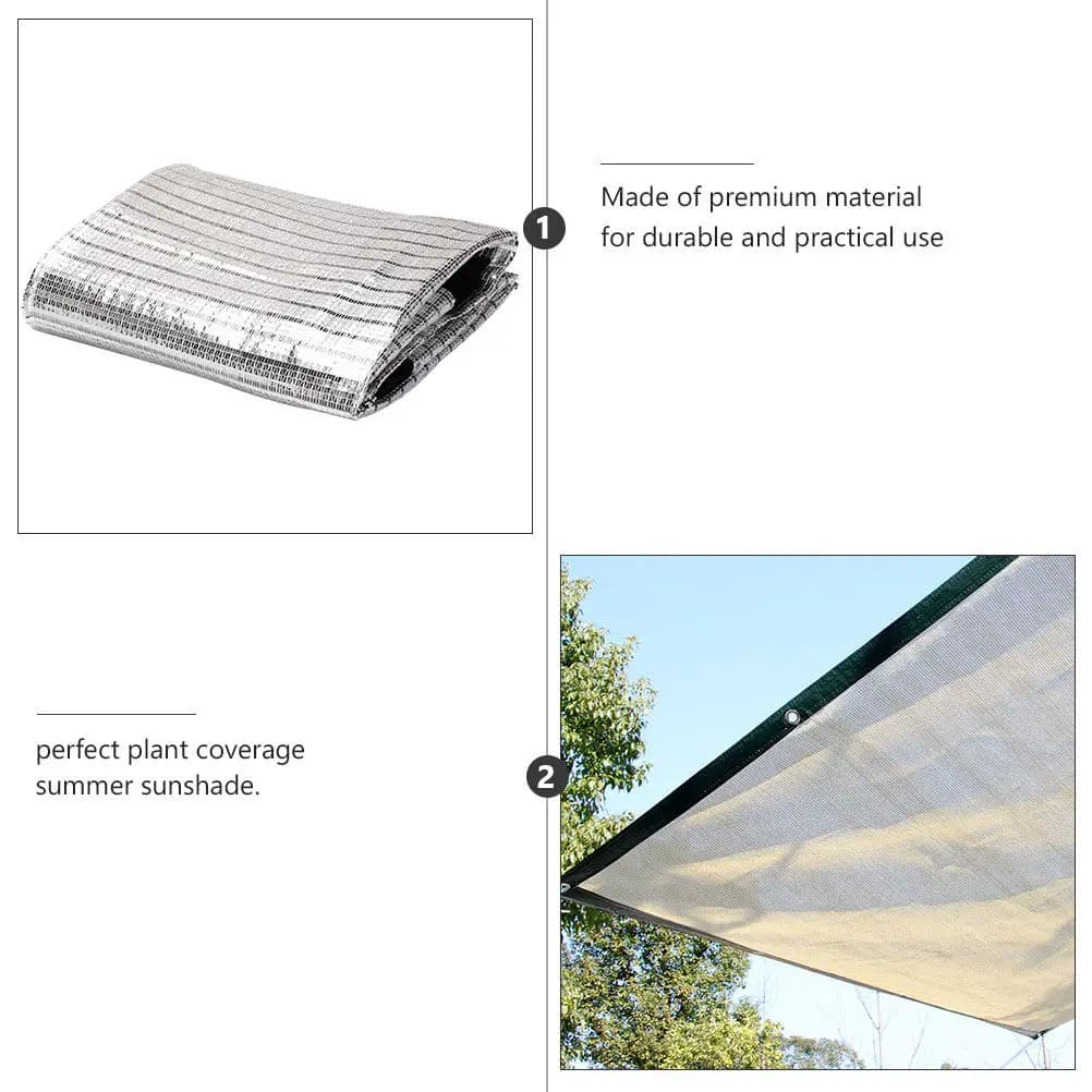 1Pcs Sun Shade Net Thickened Garden Sunscreen Net for Plants Tree Protection Heat Insulation Breathable Mesh Outdoor Use