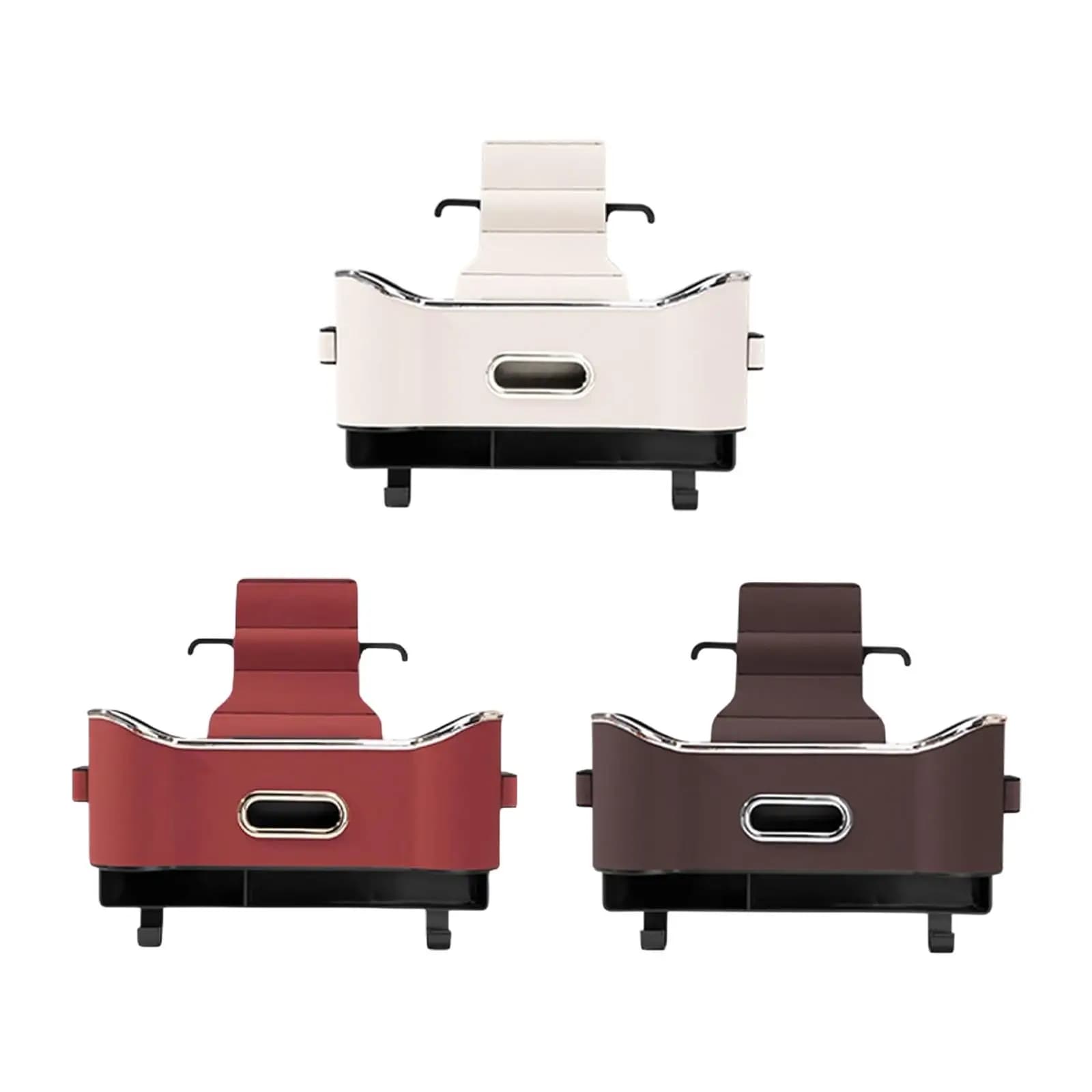 Organizer Universale per Sedile Auto in Pelle PU, Scatola Portaoggetti con Portabicchieri per Accessori da Viaggio Auto, Sedile Posteriore