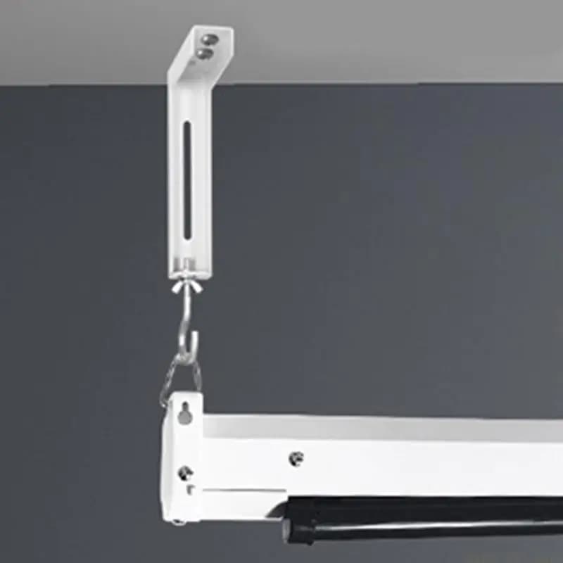 M5TD Universal Bracket Projector Screen Hanger Adjustable Ceiling Mount for Projector Screens L Holder with Hook