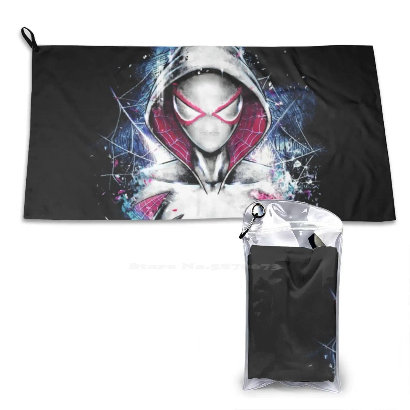 Epic Girl Spider asciugamani da bagno in fibra Superfine Washcloth spiderwen Spider wen Comics cultura Pop Graphic Novel Sexy Woman