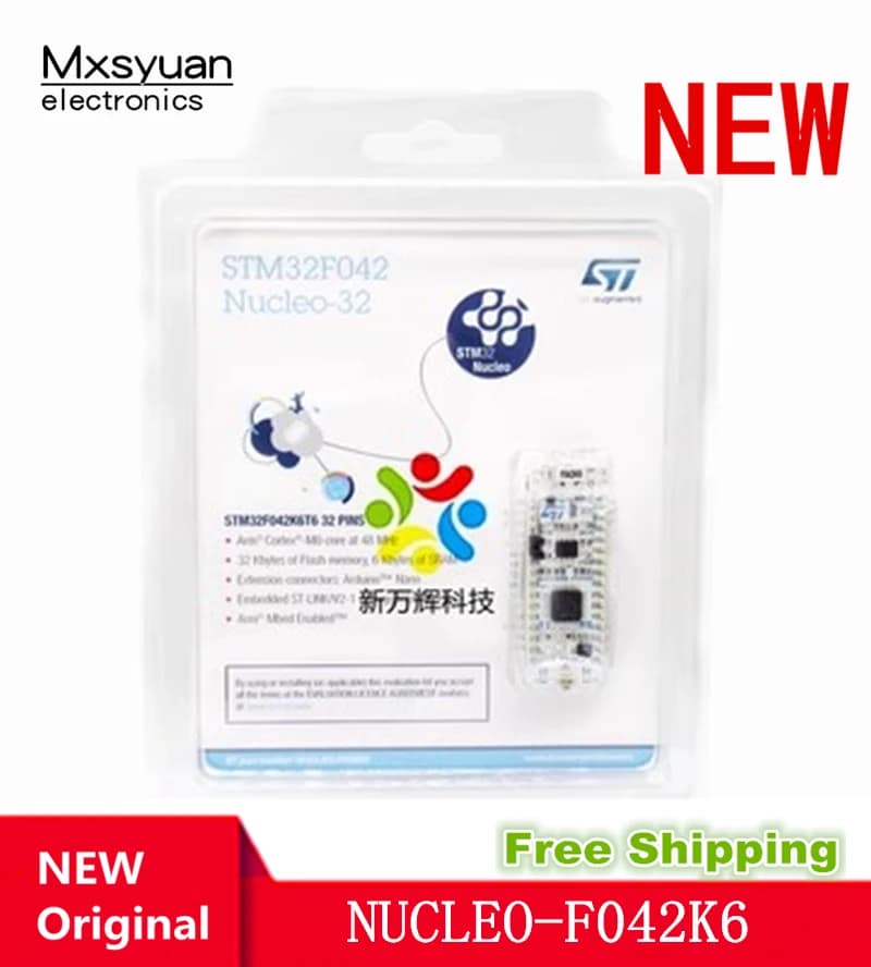 1 PZ ~ 5 PZ/LOTTO 100% New Original NUCLEO-F042K6 STM32F042K6T6 MCU supports Arduino development card module