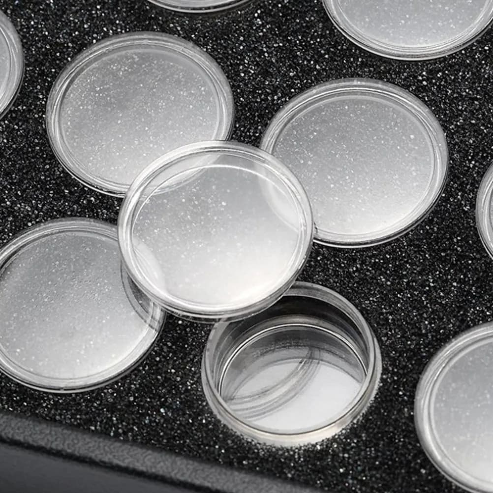 1 Pezzo Scatola Organizer in Acrilico Trasparente a 25 Scomparti per Strass, Diamanti e Perline per Nail Art, per Manicure Fai da Te, Esposizione di Glitter e Gioielli