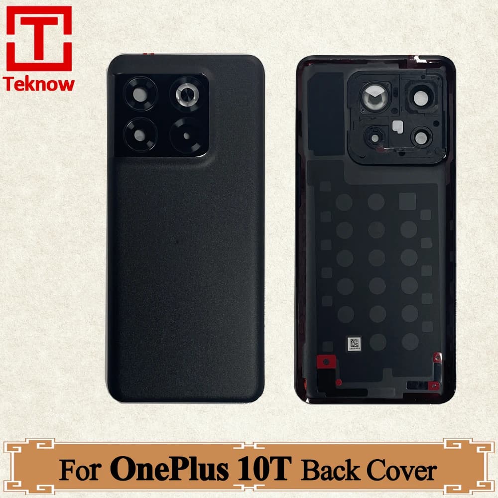 Original Battery Cover For OnePlus 10T Back Battery Cover Housing Door For OnePlus ace pro Rear Case + Camera Frame + Adhesive