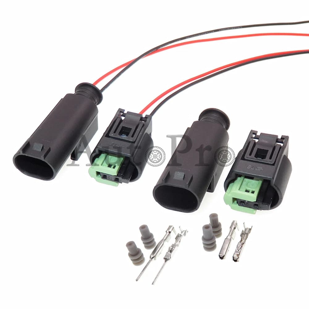 1 Set 2 fori 968405-1 Automobile retromarcia connettore sensore Radar 1-967644-1 presa Auto impermeabile per BMW 1-967570-3