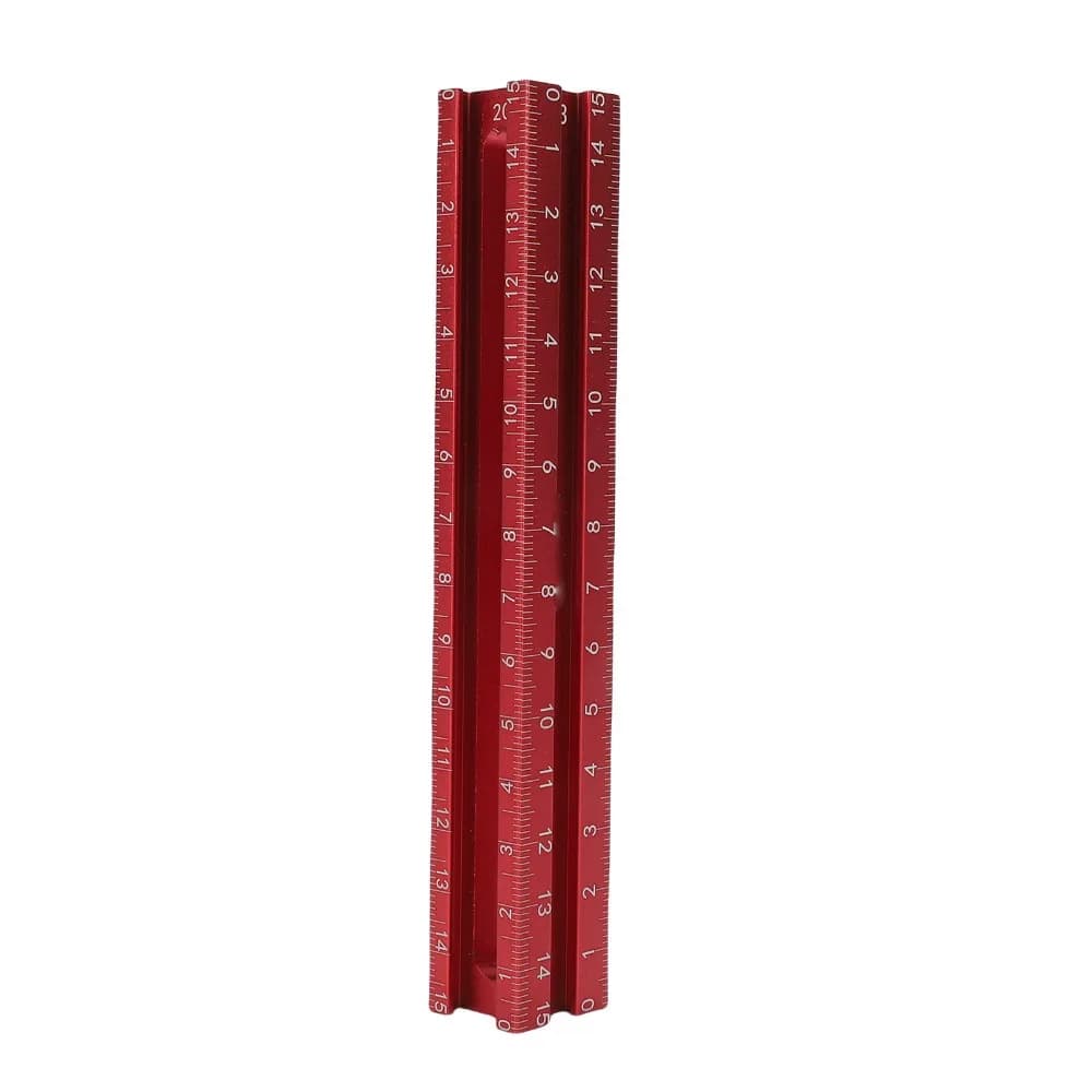 Aluminum Alloy Ceiling Leveling Ruler Magnetic End Design 4 Side Scaled Floor Tile Laying Ruler Accurate Red Magnetic Tool