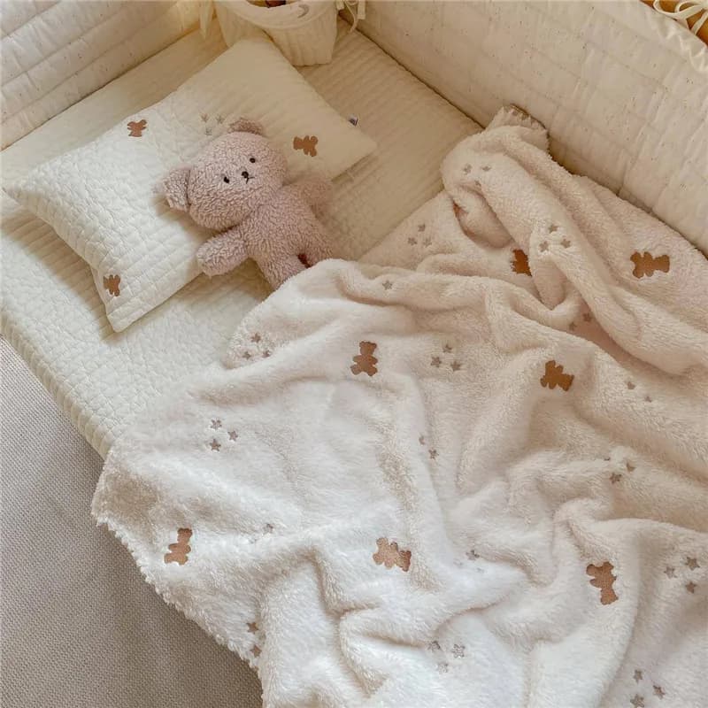 Coperta per bambini in cartone animato Morbido pile Scuola materna Trapunta per bambini per neonati Coperte per fasciatoio Copertura per passeggino Biancheria da letto Articoli per bambini