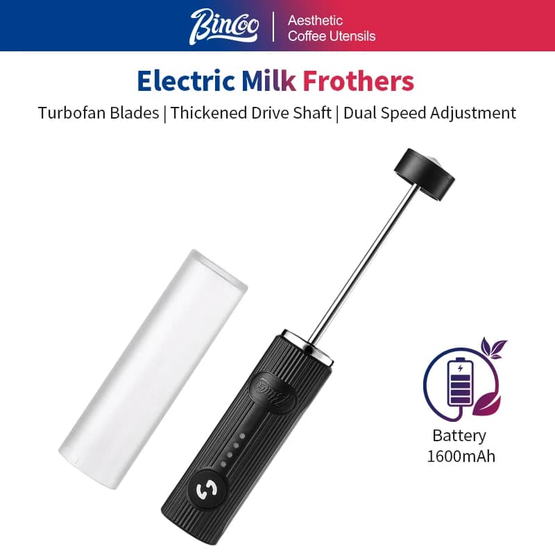 BINCOO Electric USB Charging 2 Speed Foam Maker Wireless Palmare Frullino for eggs Milk Frusta Mixer Cooking Tools