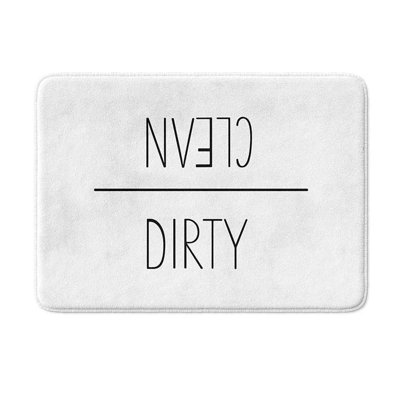 Tappetino da bagno Gaslight Gatekeep Girlboss Dirty to Clean con base antiscivolo, assorbente, super accogliente, in flanella, per bagno e doccia