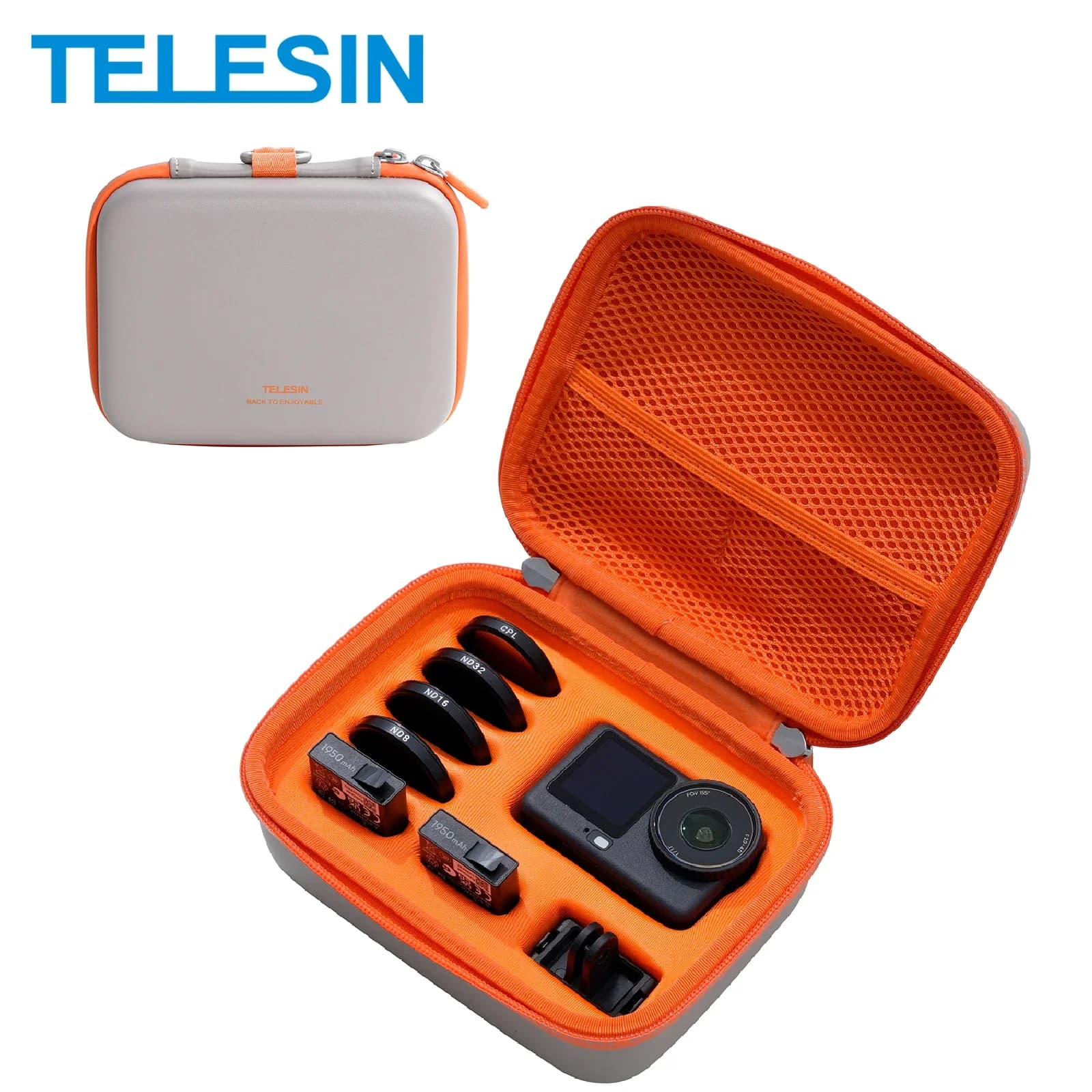 Borsa Impermeabile TELESIN DisAdv per Fotocamera d'Azione, Custodia Protettiva per DJI Osmo Action 6 5Pro 4, Accessori