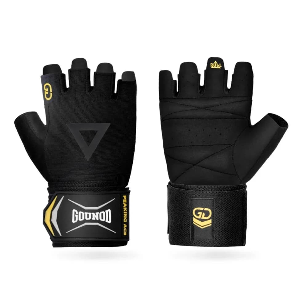 1 Pair Breathable Cycling Gloves Anti-Slip Shockproof Fitness Gloves Palm Guards Quick-release Half Finger Gloves Cycling