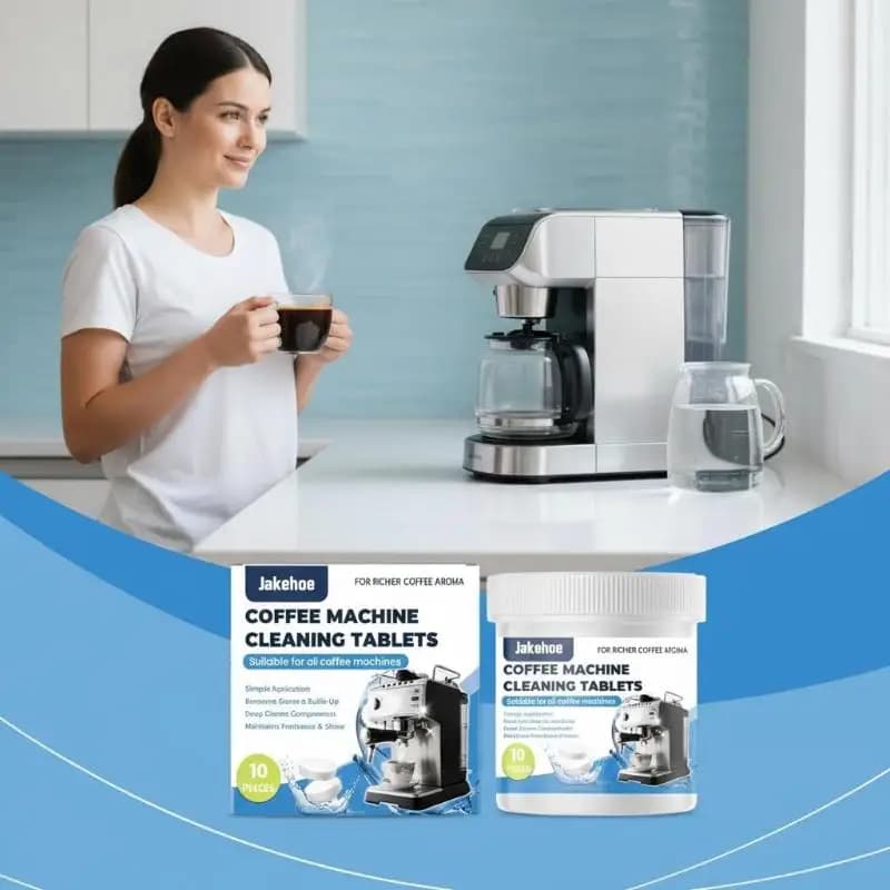 New Jakehoe Coffee Machine Cleaning Tablets Universal Type Coffee Stain Dirt Remover Daily Clean Household Coffee Maker Tablets