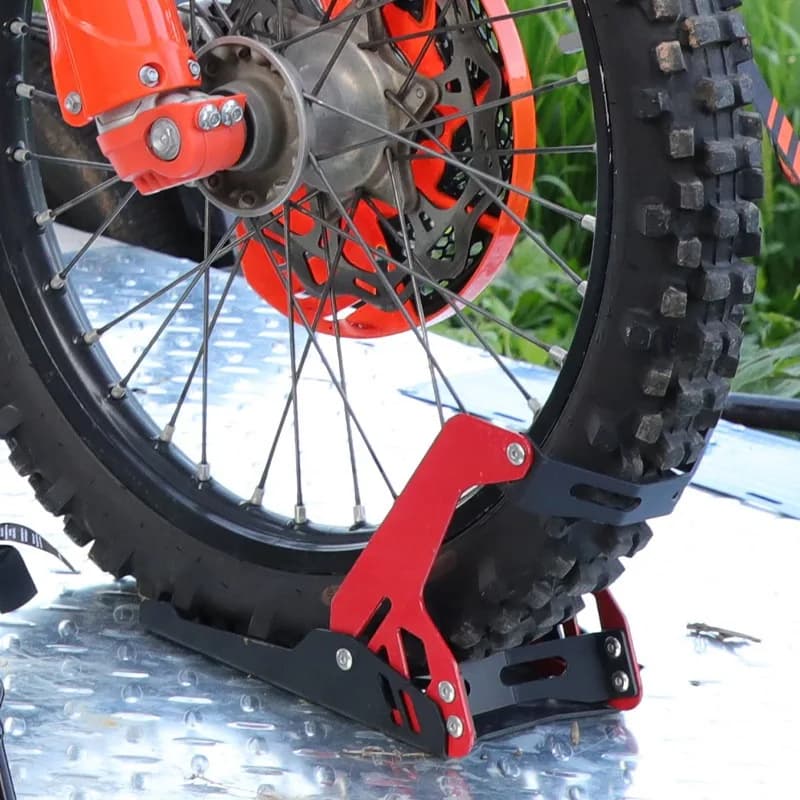 General Motorcycle Trailer Front and Rear Wheel Fixing Bracket Electric Vehicle Bicycle Tire Parking Clamp Limit Frame