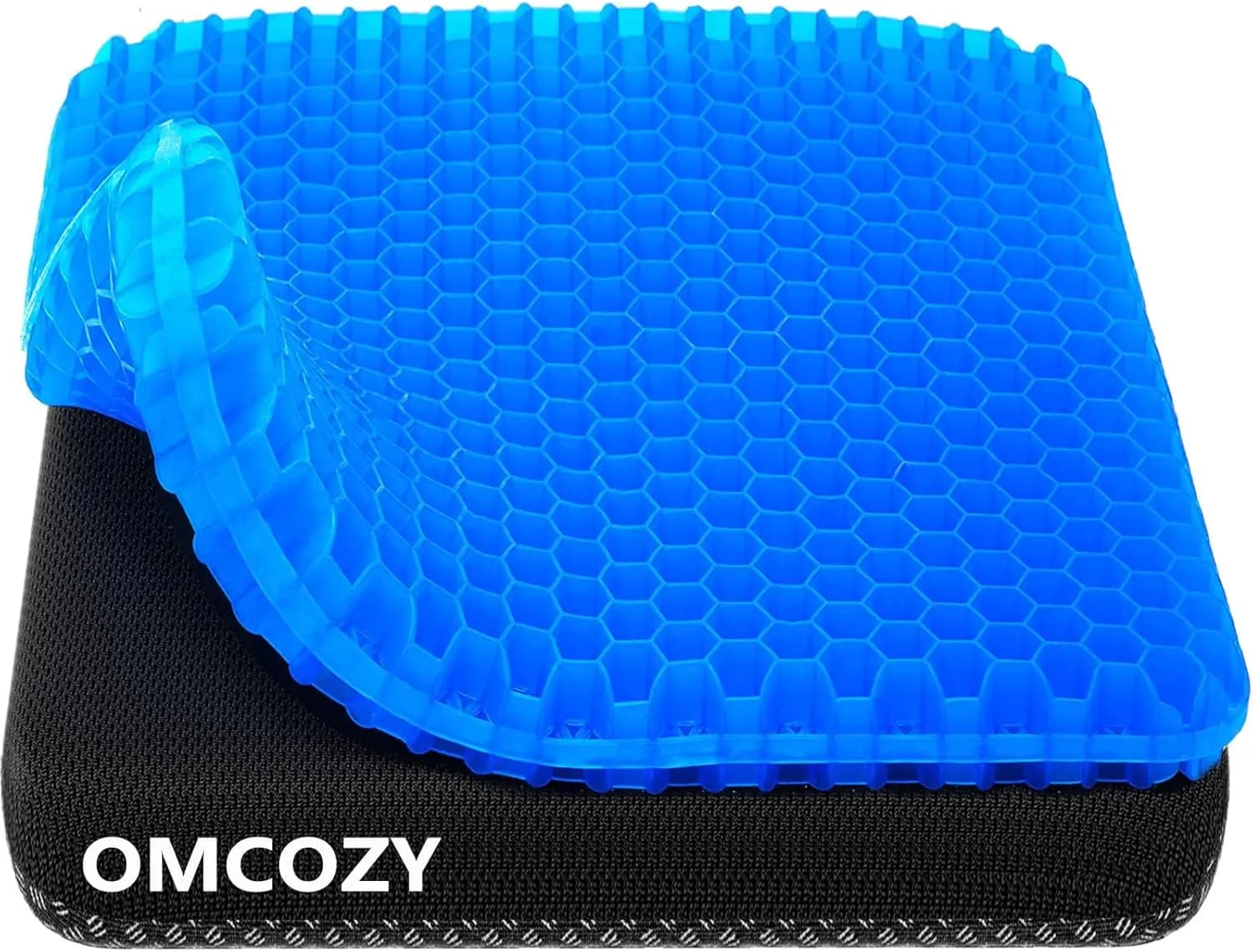 Cuscino in Gel Super Grande e Spesso con Design a Nido d'Ape Traspirante e Rinfrescante per Sedia da Ufficio, Auto e Sedia a Rotelle
