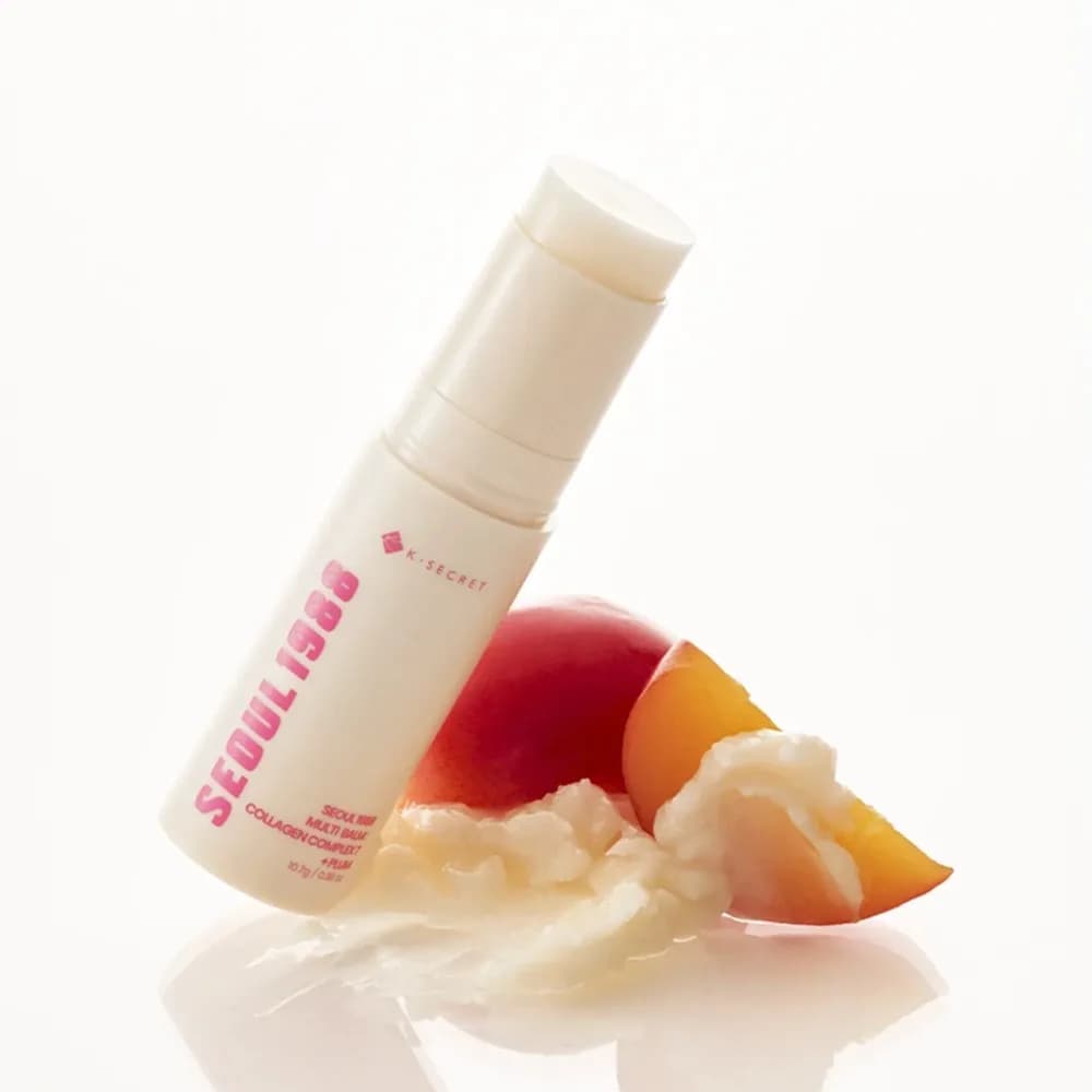 Korea SEOUL1988 Plum Collagen Multi Balm Stick Hydrating Repair Dry Rough Skin Firming Portable Facial Neck Moisturizer Stick
