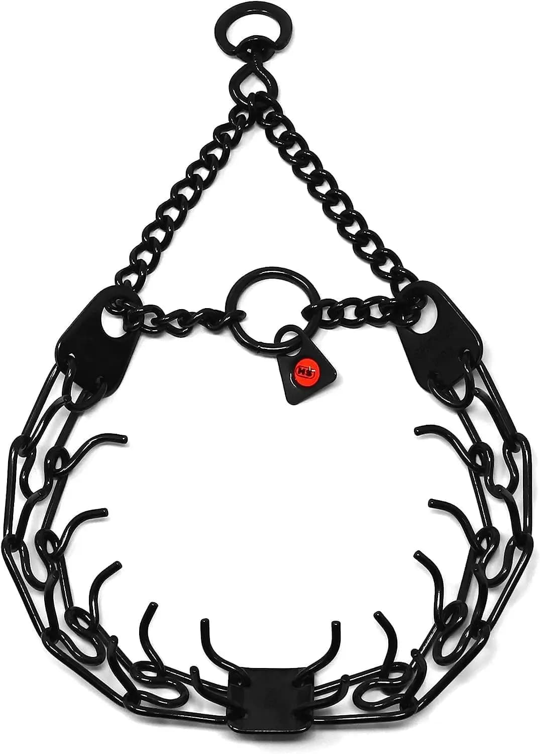 Stainless Steel Prong Dog Training Collar with Swivel, 2.25mm x 16in, No-Pull Pinch Collar for Dogs, Made in Germany