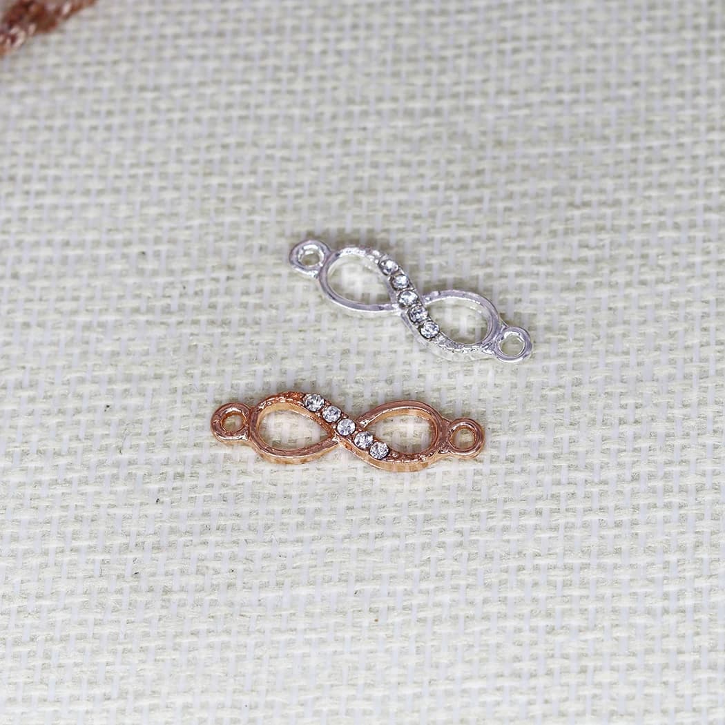 5 pezzi moda minimalista ciondolo infinito regalo in acciaio inossidabile fai da te per donna uomo ciondolo con ciondolo per risultati di gioielli braccialetto