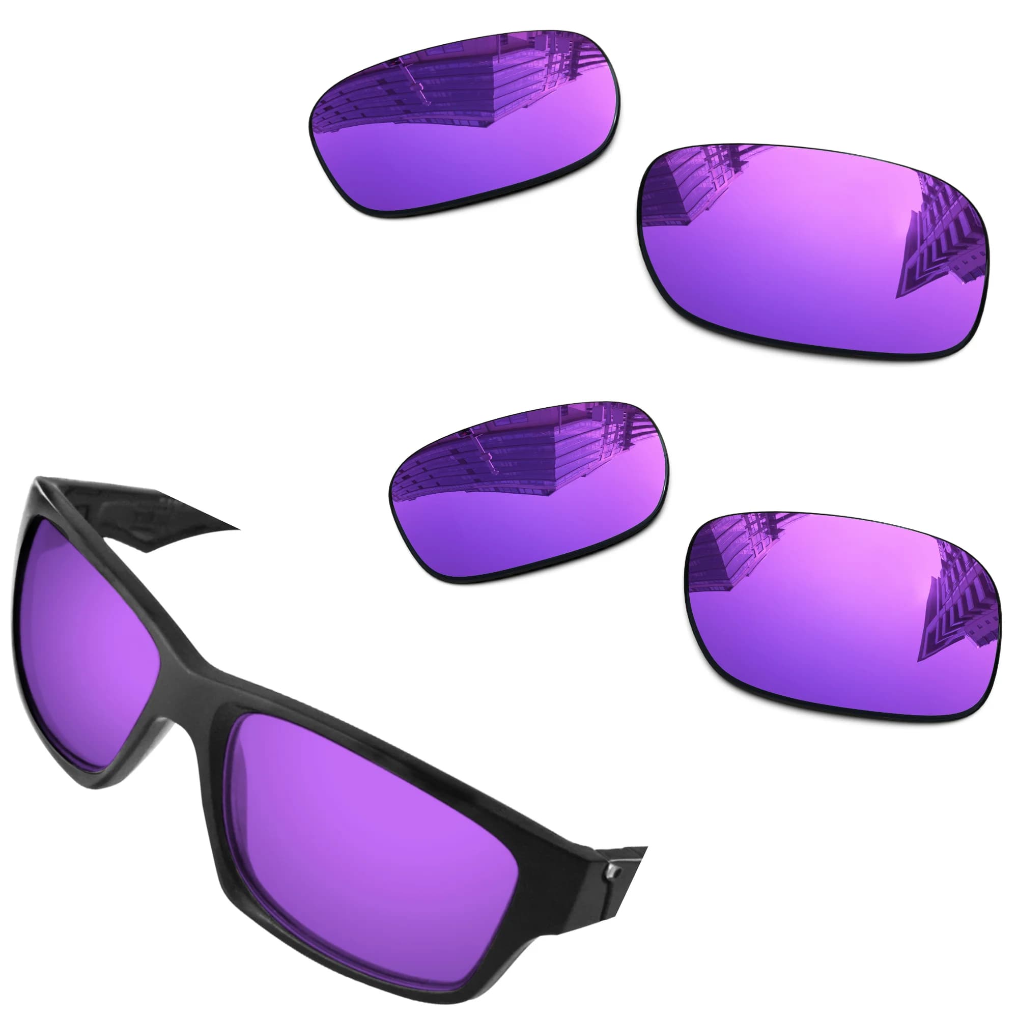 Lenti di ricambio polarizzate Nexpolarised per occhiali da sole Oakley Jupiter Squared OO9135 - Diversi colori