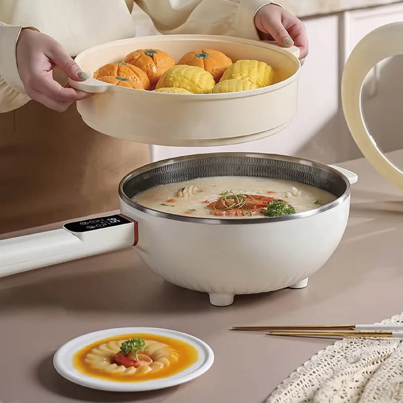 4.5L Multi-function Electric Cooking Pot Home Non-stick Frying Pan Appointment Rice Cooker Large Capacity Hot Pot With Keep Warm