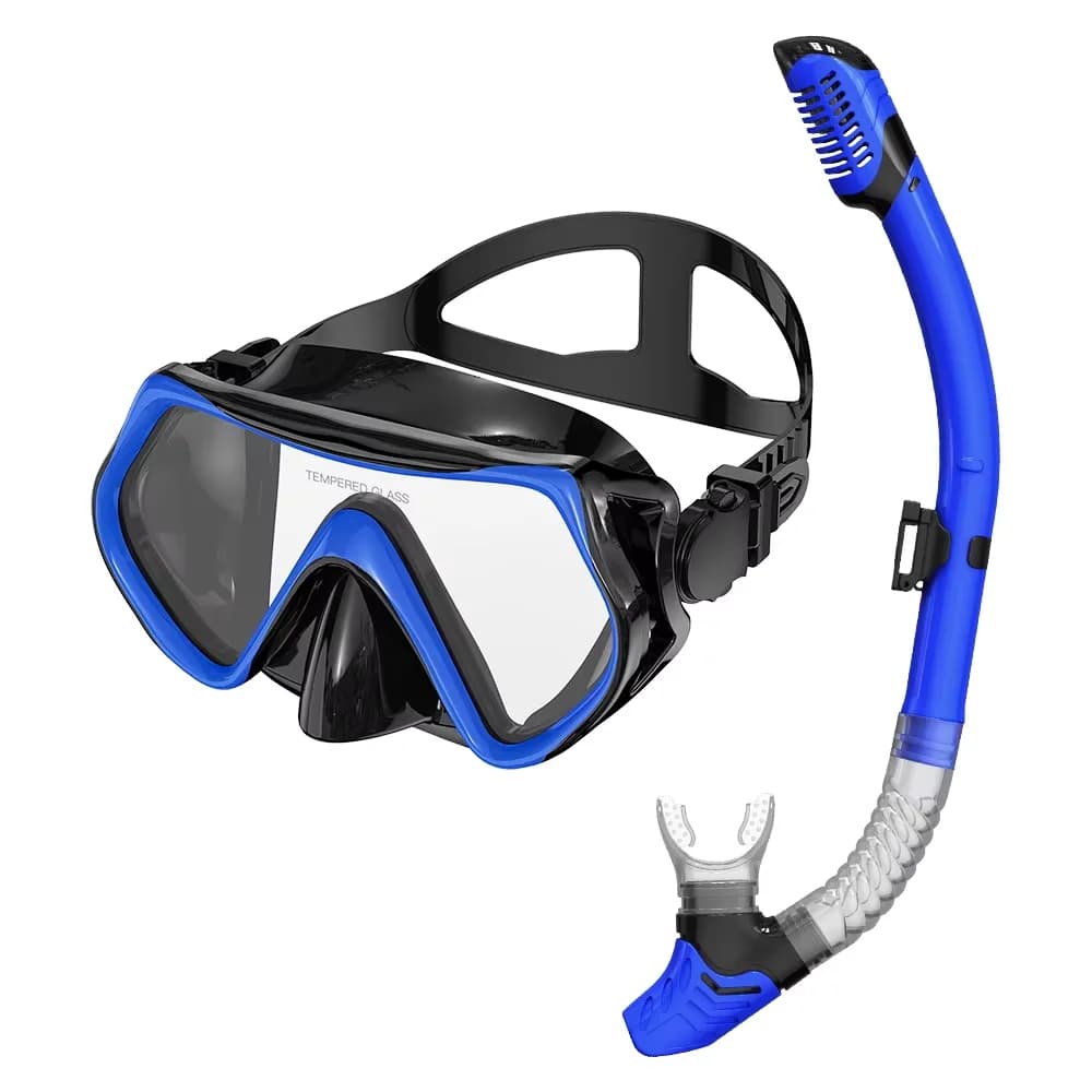 Underwater Mask Double Raincoat for Adults with Tempered Glass - Sales Promotion