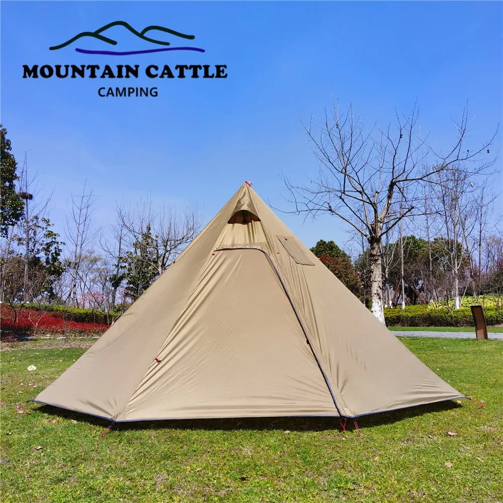 Winter pyramid tent for 2-3 people ultralight with stove Jack Teepee Tent 400 Height 2,2 M Hot outdoor camping tent with backpack
