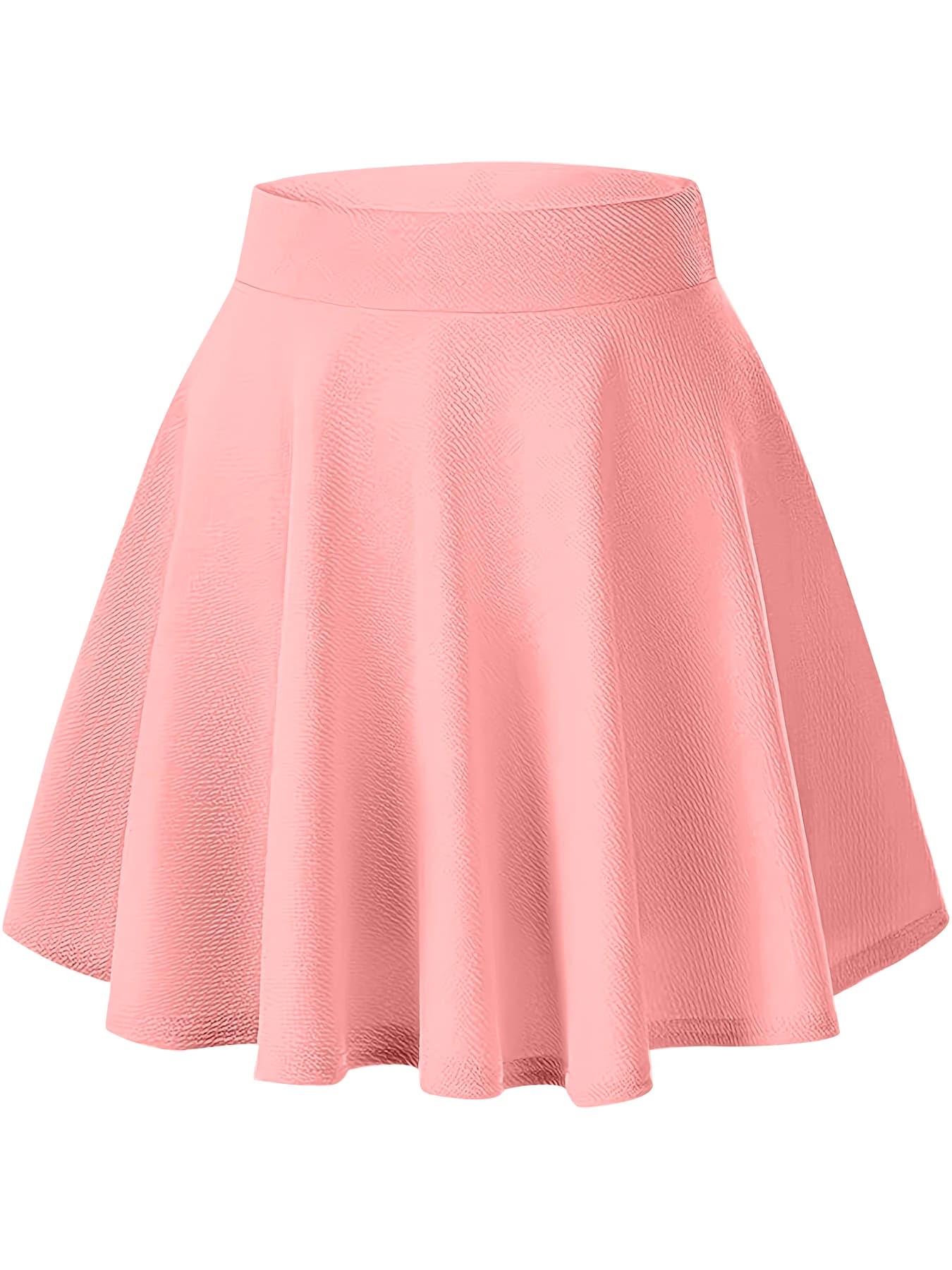 Gonna a vita alta comoda casual in tinta unita di nuova moda da donna, mini gonna a pieghe