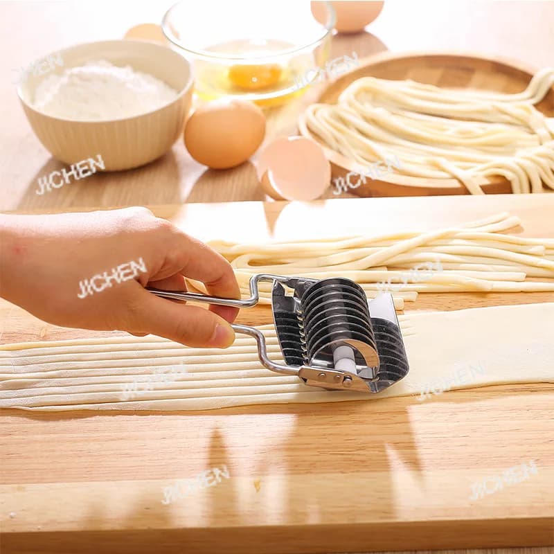 Utensili da Cucina Unici per Alimenti, Strumenti per la Cottura, Macchina Tagliapasta Manuale in Acciaio Inossidabile, Attrezzi per Fare la Pasta