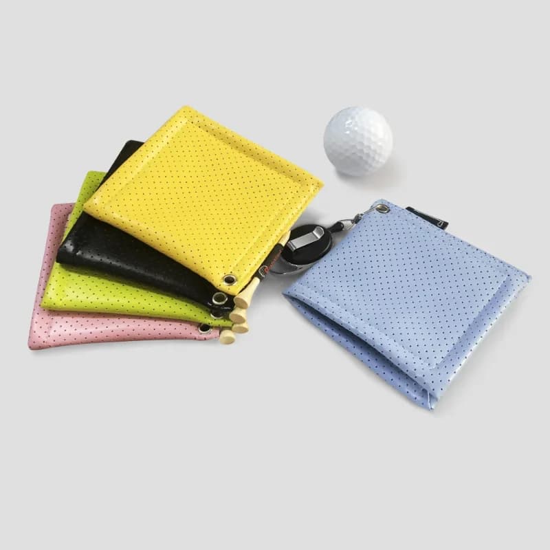Detergente per panno per pulire la testa della mazza quadrata con palline da golf quadrate | Asciugamano per la pulizia delle palline da golf fronte-retro con gancio retrattile