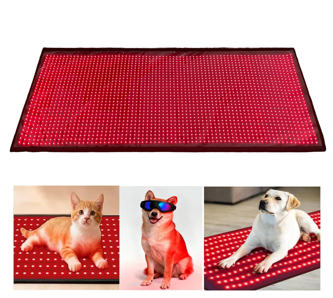 200*80cm Standing Infrared Heating Blanket Red Light Therapy Face & Body Pet Mat for Dogs Cats