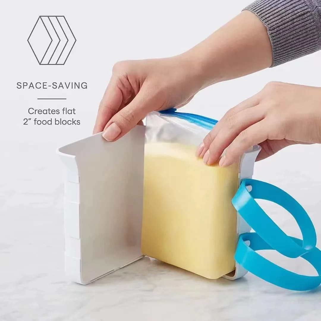 Freeze Up Food Block Maker stampi per contenitori per congelatori per zuppe, brodo, salsa, burro, cubetti di ghiaccio, vassoi per la preparazione dei pasti